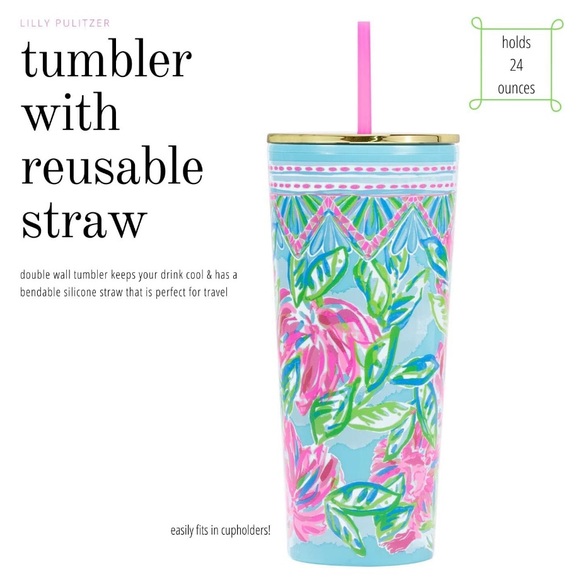 🎀 Insulated Tumbler with Flexible Straw🎀